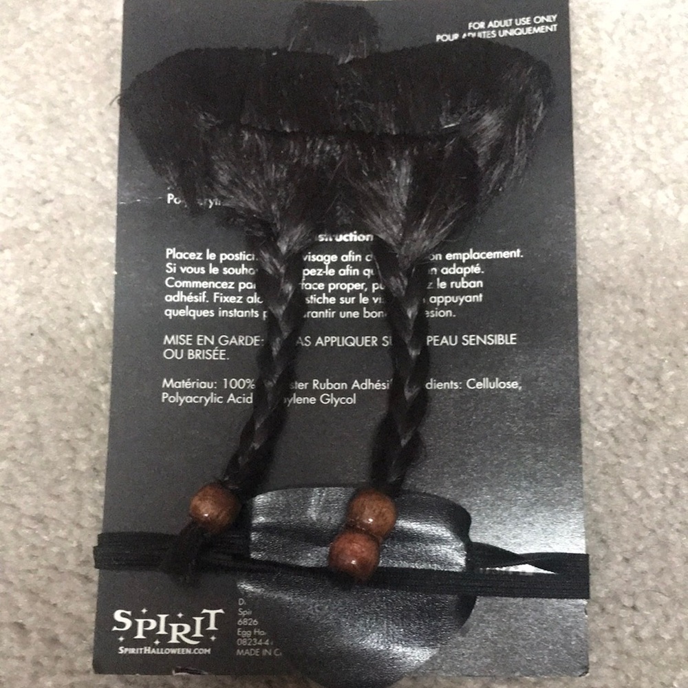 Spirit Black Beard with Brown Beads
